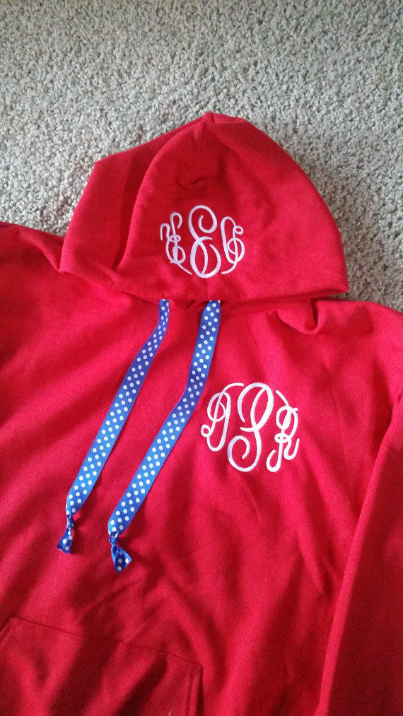 Double Monogram Hoodie With Ribbon