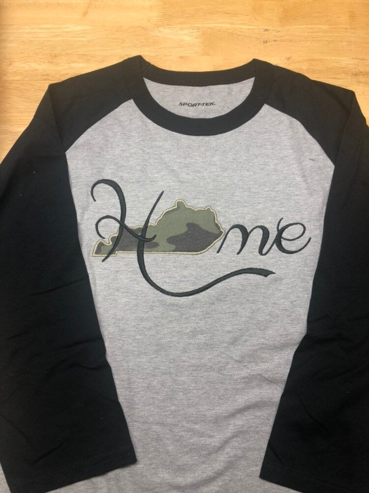 KY Home Camo Baseball Tee