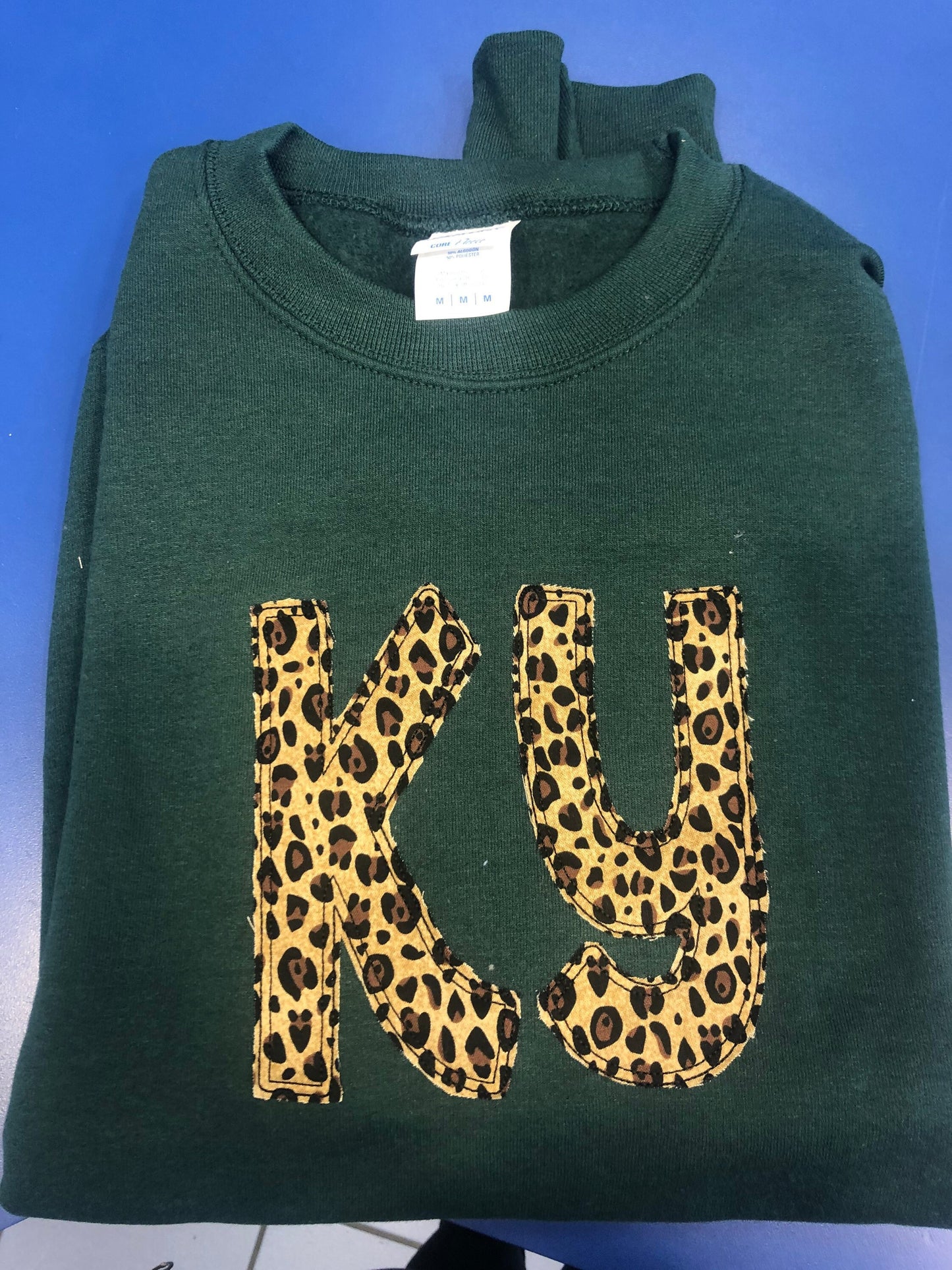 KY Curly Cheetah Crewneck