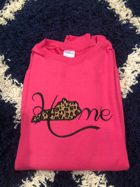 Kentucky Home Cheetah Applique Crewneck