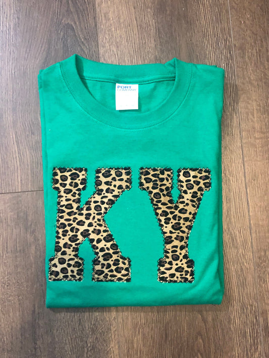 Cheetah KY Crewneck, Leopard Kentucky Sweatshirt