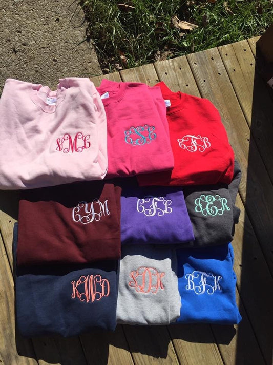 Monogrammed Crewneck Sweatshirt