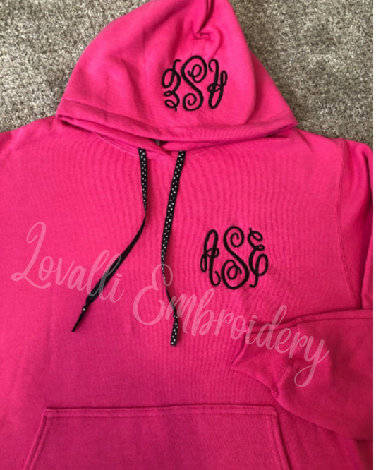Double Monogram Hoodie With Ribbon