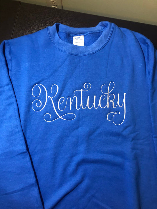 Kentucky Grand Cursive Crewneck