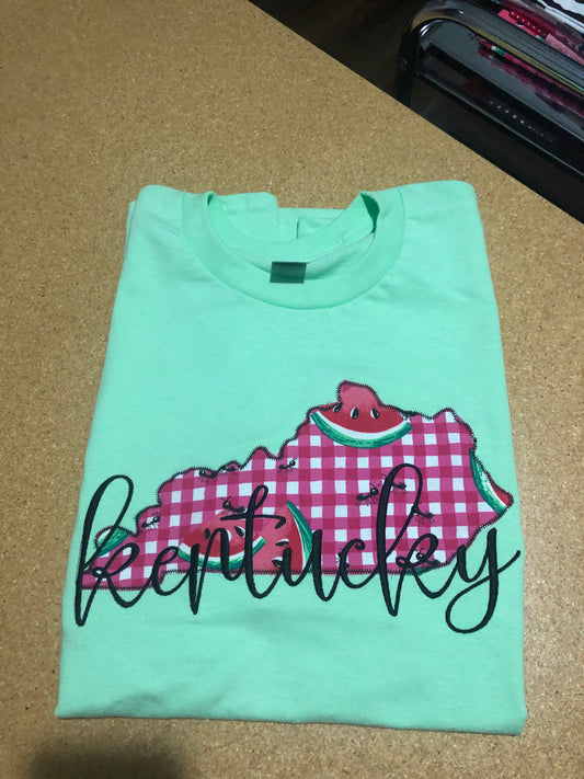 Kentucky State Watermelon Script T-shirt