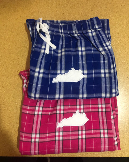 Kentucky State Outline Pajama Bottoms